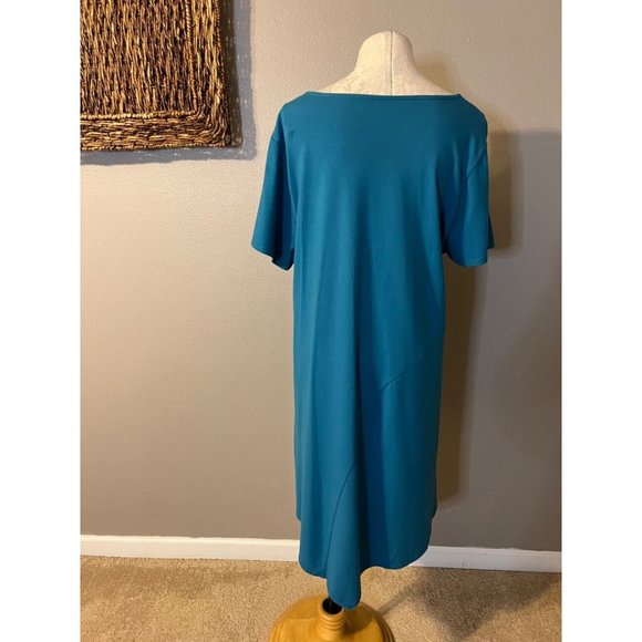Soft Surroundings Dress 1X Short Sleeve Cotton Modal Stretch Washable NEW - Picture 7 of 10